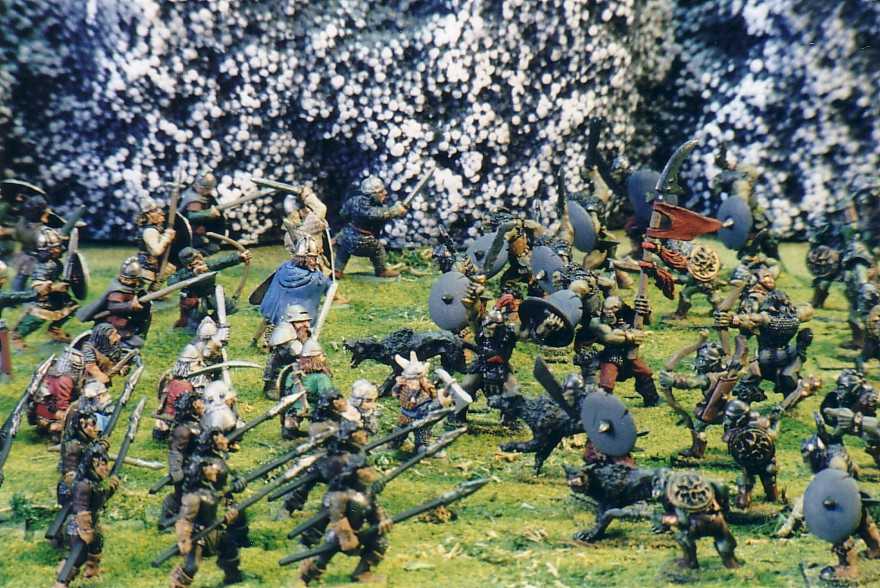 Battle of 5 Armies war-gaming miniatures