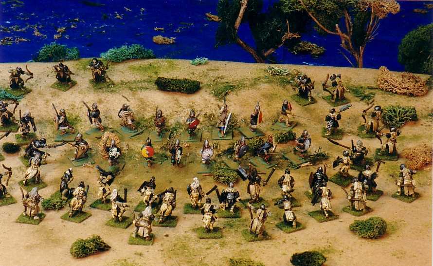 Uruk-hai and Rohirrim war-gaming miniatures